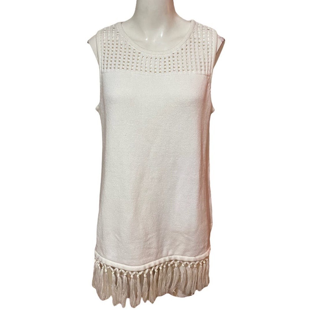 Jason Wu J Fringe Bottom Cotton Blend Size M - image 2